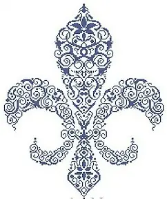 Fleur de lis Would Look Equally Spectacular Stitched