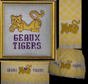Geaux Tigers LSU Teams Towels and Premade Items