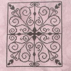 Ironwork Hearts Featured in a Tiled Pattern