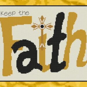 Keep the Faith Saints Gold and White