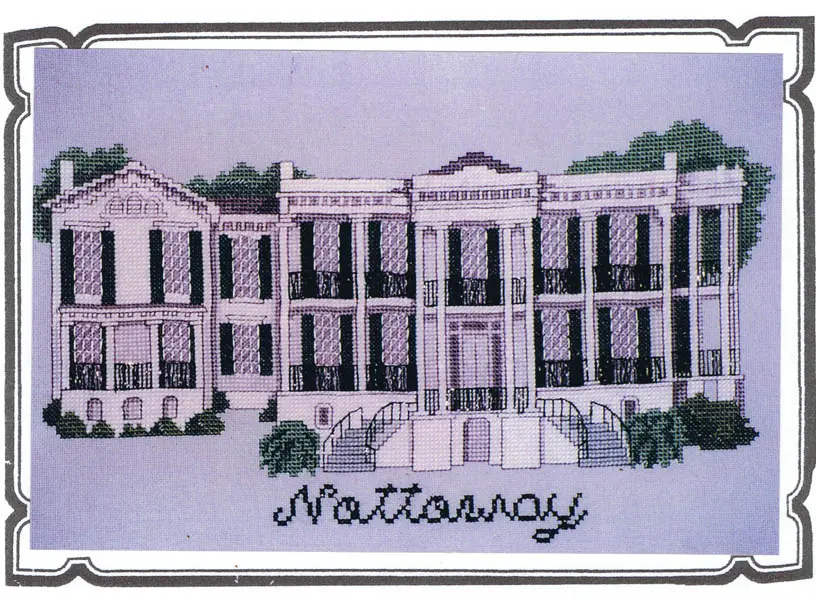 A beautiful rendering of the Nottoway Plantation house