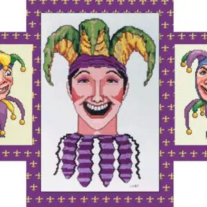 Court Jester and Puppets Mardi Gras