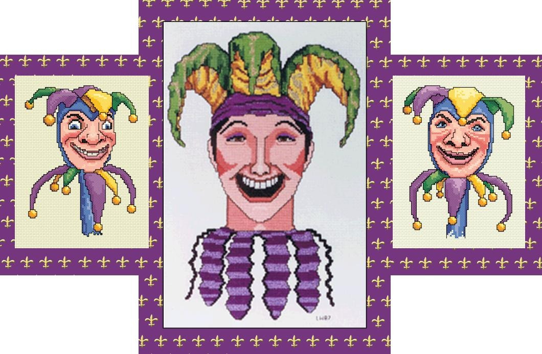 Court Jester and Puppets Mardi Gras