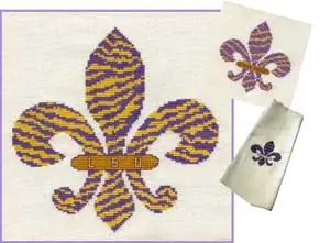LSU tigers and expresses it with the fleur