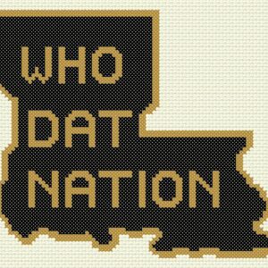 The wording Who Dat Nation Saints