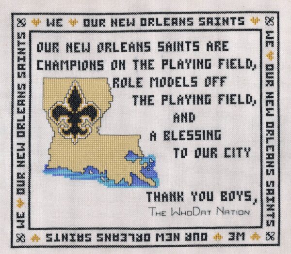 Who Dat thank you to our Saints players
